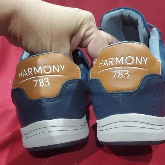 Harmony 783 Blue Sneakers with Suede Upper and Sporty Design - Picture 4 of 10